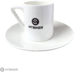 MTBIKER Ceașcă cafea MTBIKER/MTHIKER, cu farfurie