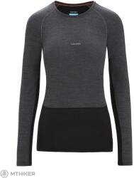 icebreaker tricou damă icebreaker 125 ZoneKnit Merino Blend Thermal, Jet Heather/Black (M)