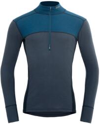 Devold Tricou Devold Lauparen Merino 190 Zip Neck, flood/night/ink (XL)