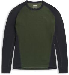 Bergans of Norway Tricou Bergans of Norway Inner: dual Merino Long Sleeve, pine forest/dark shadow grey (XL)