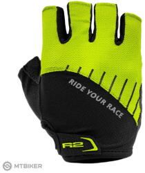 R2 Mănuși R2 Vouk, negre/fluo (M)