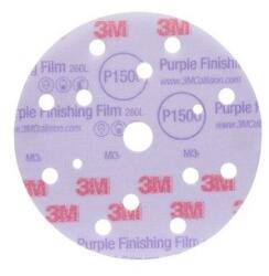 3M 260L Hook-it Disc abraziv fin, 15 găuri 3M 260L Hook-it Disc abraziv fin, 15 găuri, P800, diametru 150 mm (51155) (7100123753)