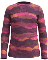 Smartwool Tricou copii Smartwool Classic Thermal Merino, purple iris mtn scape (S)