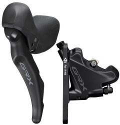 Shimano GRX BL-RX600L/BR-RX400 Dual Control schimbător/frână hidraulică, 2 viteze, stânga, Flat Mount furtun 800 mm plăcuțe L03A, OEM