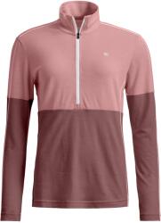 ORTOVOX Tricou ORTOVOX 185 Rock'N'Wool Zip Neck damă, dusk rose (M)