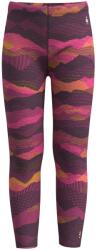 Smartwool Pantaloni Smartwool Classic Thermal Merino pentru copii, purple iris mtn scape (S)