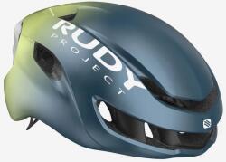 Rudy Project Cască Rudy Project Nytron, blue avio/apple green metal matte (L (59-61 cm))