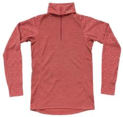 Devold Tricou damă Devold Duo Active Merino 205 Zip Neck, marsala (L)