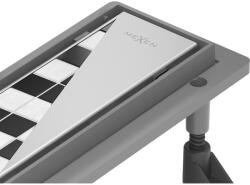 Mexen Flat ABS vonalmenti zuhanyfolyóka 80 cm, szálcsiszolt rozsdamentes (1069080)