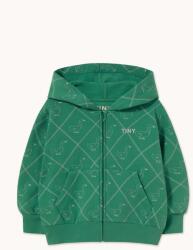 Tinycottons cipzáras melegítőfelső kapucnival gyerek pamut GEESE HOODIE - zöld 140