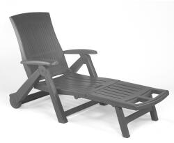 I. P. A. E-Progarden ZIRCONE kerti nyugágy, 72×195×101 cm, antracit I. P. A. E-Progarden