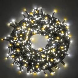 ProGarden 11 m-es 1512 LED-es extra sűrű BOA fényfüzér, hálózati adapteres, hideg-meleg fehér, 8 világítási mód, időzíthető 6/18 órás, IP44 (AGL550550)