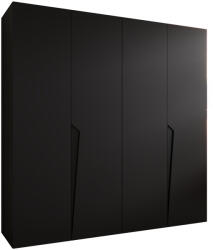  PIANOS 1 gardróbszekrény 200x202x52 - fekete (10000017875)