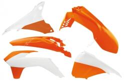 RACETECH műanyag készlet, OEM színben (15-16) narancs/fehér KTM RACETECH Váz, idomok és járműkiegészítők Idomok és burkolati elemek Komplett idom- és burkolatkészletek