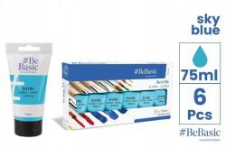  BeBasic Akrilfesték világos kék 75 ml 6 db-os szett (680483)