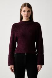 DKNY női pulóver viszkózzal - burgundia XL