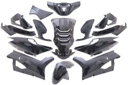 Edge Bikeparts Burkolatkészlet EDGE 14-alkatrészes fekete metál a Peugeot Speedfight 4 számára Edge Bikeparts Váz, idomok és járműkiegészítők Idomok és burkolati elemek Komplett idom- és burkolatkészletek