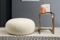 Luna Design puff Luna 55 cm fehér bouclé