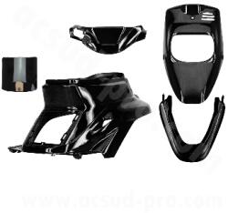 TNTTU Karosszéria készlet MBK 50 Booster 1999-2003 / Yamaha 50 BWS 1999-2003 fekete metál (5 darabos) TNTTU Váz, idomok és járműkiegészítők Idomok és burkolati elemek Komplett idom- és burkolatkészletek