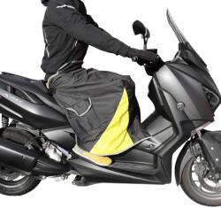 ADX univerzális lábvédő motorosoknak - fekete, belül bársony, rögzíthető ADX Váz, idomok és járműkiegészítők Járműtakarók és lábvédők Lábvédő kötények és lábtakarók