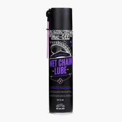 Muc-off WET-CHAIN esőálló motorkerékpár-lánckenőanyag - 400 ml Muc-off Olajok, kenőanyagok és ápolás Kenőanyagok és láncápolás Lánckenőanyagok