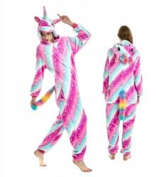  Onesie Unikornis Szivárványos Unicorn Melegítőnadrág Rózsaszín, L (RE-066)