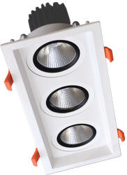 ELMARK Tripla Ledes Mozgatható Spotlámpa 3x30w 230v 4000k Fehér (92dl82f9040-wh)