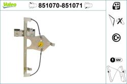 VALEO ablakemelő VALEO 851071-VAL for OPEL, VAUXHALL (851071-VAL)