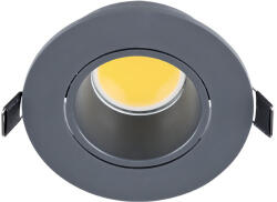 ELMARK Ledes Műanyag Kerek Spotvilágítás Cob 7w 4000-4300k Grafit (92r107wh-gr)