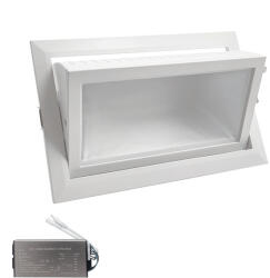 ELMARK Recessed Down Light El-6705 40w 4000k, White+emergency Kit (92el67054040-whe)
