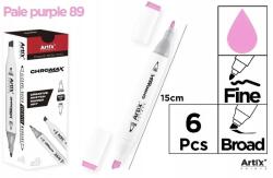 Akces Artix Chromax marker két végűvel, halvány lila 89 (6 db) (680749)
