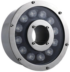 Elmark Led Szökőkútvilágítás 18w Rgb, Ip68 Távirányítóval (96fl18rgb)