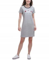 Tommy Hilfiger női ruha Signature Crest T-Shirt Dress szürke S
