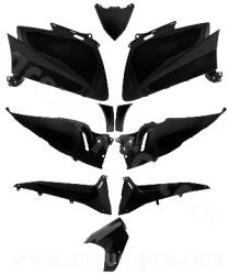 TNTOR Karosszéria készlet Yamaha TMAX 530cc 2012-2014 fényes fekete (10 darabos) TNTOR Váz, idomok és járműkiegészítők Idomok és burkolati elemek Komplett idom- és burkolatkészletek