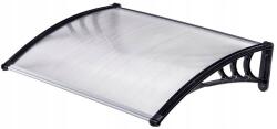Strend Pro Műanyag előtető, Strend Pro DIY501, 100 x 80 cm, fekete, polikarbonát (2212321)