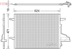 DENSO Condensator, climatizare DENSO DCN10027 (DCN10027)