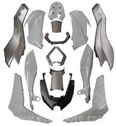 TNTOR Karosszéria készlet Yamaha NMAX 125cc 2025 szürke Nardo (16 darabos) TNTOR Váz, idomok és járműkiegészítők Idomok és burkolati elemek Komplett idom- és burkolatkészletek