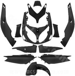 TNTOR TMAX 500cc 2001-2007 matt fekete karosszéria készlet (12 darab, eredeti típus, prémium minőség) TNTOR Váz, idomok és járműkiegészítők Idomok és burkolati elemek Komplett idom- és burkolatkészletek