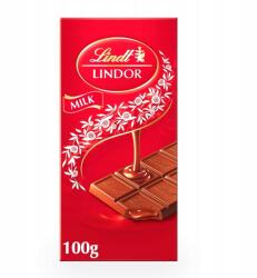 Lindt Lindor Táblás Tejcsokoládé Lágyan Olvadó Töltelékkel, 100g