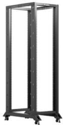 Lanberg OR01-6042-B 19" 42U SZÉL: 600mm MÉLY: 1000mm MAG: 2118mm lapraszerelt fekete rack keret