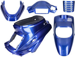 TNT Védőburkolat készlet kék metál 5 darab MBK Booster -2004, Yamaha BWS -2004, Yamaha BWS -2004, Yamaha BWS -2004 TNT Váz, idomok és járműkiegészítők Idomok és burkolati elemek Komplett idom- és burkolat