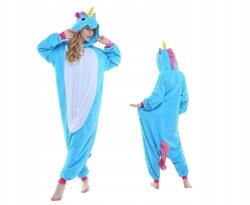  Onesie Unikornis Melegítő Ruha Kigurumi Pizsama Kék Unicorn Kék XL (PJ-1 BLUE)