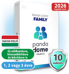 Panda Dome Family HUN 10 Eszköz 1 év online vírusirtó szoftver (C01Y0PF0E10)