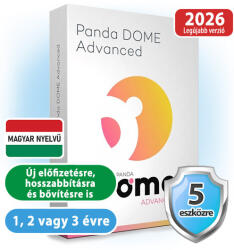 Panda Dome Advanced HUN 5 Eszköz 2 év online vírusirtó szoftver (C02YPDA0E05)