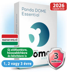 Panda Dome Essential HUN 3 Eszköz 3 év online vírusirtó szoftver (C03YPDE0E03)