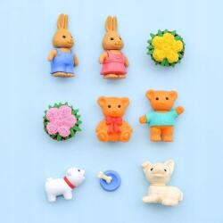IWAKO Puzzle Állatos radírok Animal Park 3+ játék radír szett