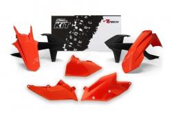 RACETECH Műanyag Karosszéria Készlet OEM Szín (2017) Narancs/Fekete KTM RACETECH Váz, idomok és járműkiegészítők Idomok és burkolati elemek Komplett idom- és burkolatkészletek