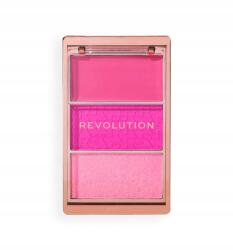 Revolution Makeup Revolution Blush Icon Hot Pink Flag pirosító paletta, 6, 3 g