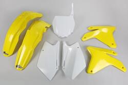 UFO OEM Színű Műanyag Készlet Sárga/Fehér Suzuki RM-Z450 UFO Váz, idomok és járműkiegészítők Idomok és burkolati elemek Komplett idom- és burkolatkészletek