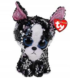 Ty Aranyos Beanie Boos Portia plüss kutya Pailletes terrier a TY-tól, 24 cm (TY36793)